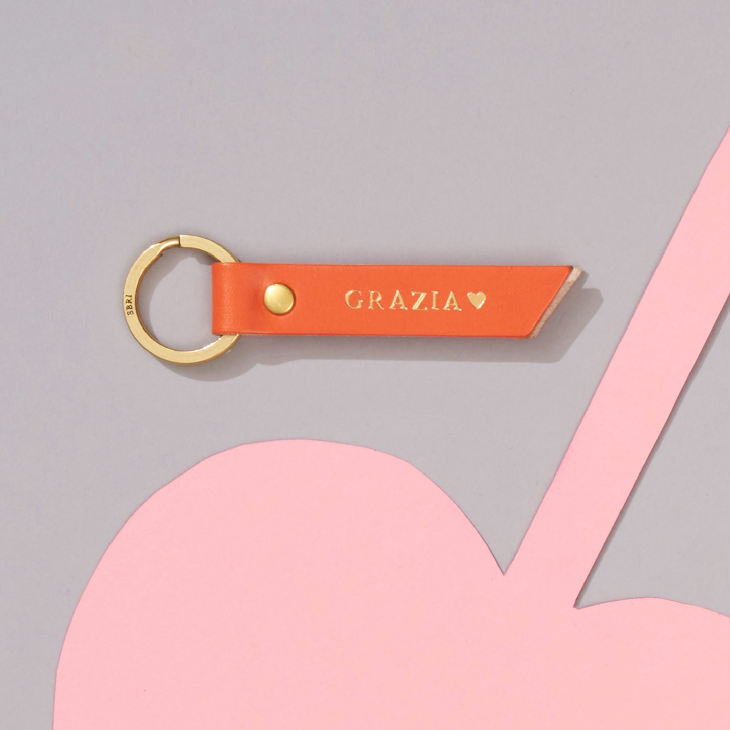 Personalised Leather Keyring, Not On The High Street