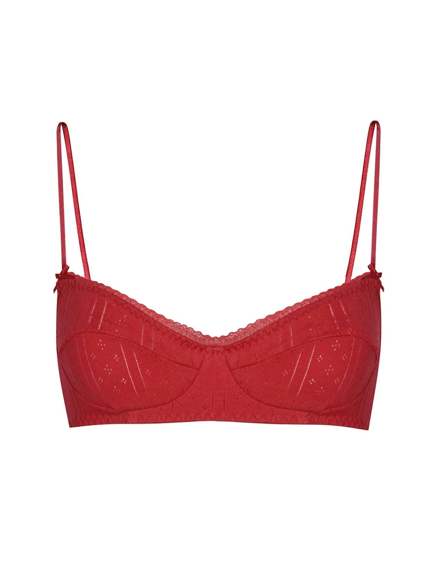 CouCou Intimates, The Balconette Cherry Red