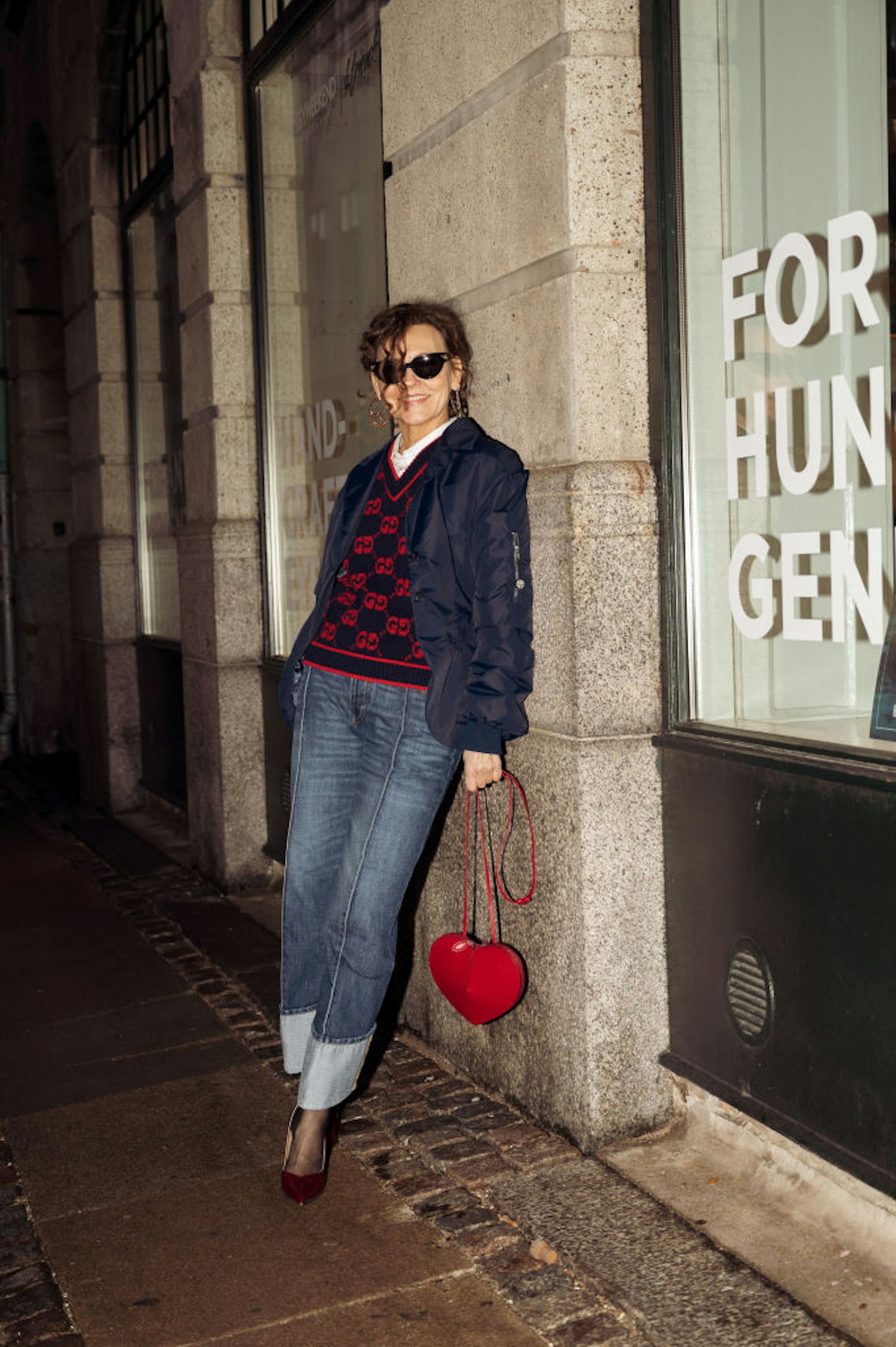 ALAÏA Women's Lacquer Red Le Cœur Bag In Calfskin