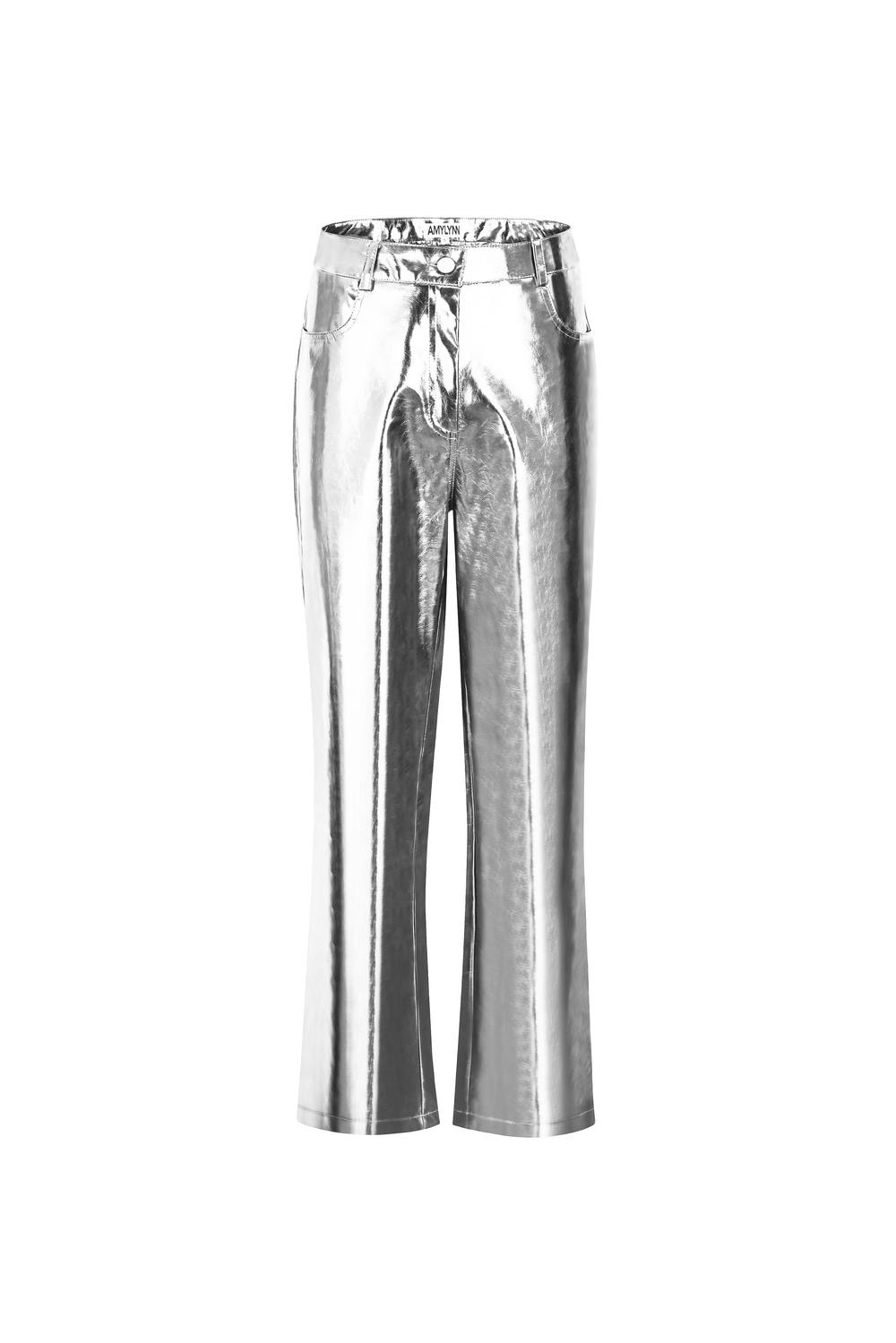 Buy online Silver Solid Others Trouser from bottom wear for Women by W for  ₹600 at 65% off | 2024 Limeroad.com
