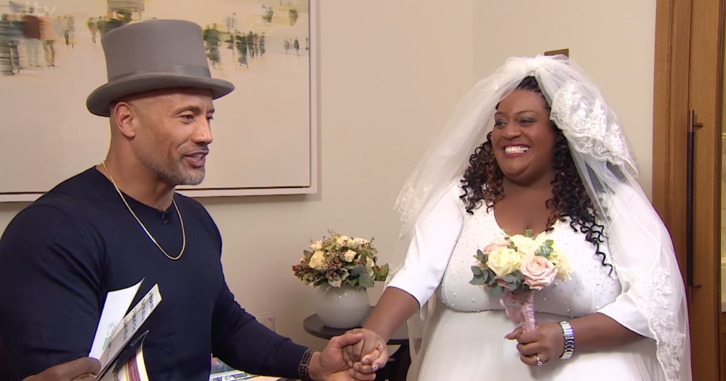 Dwayne Johnson and Alison's fake wedding