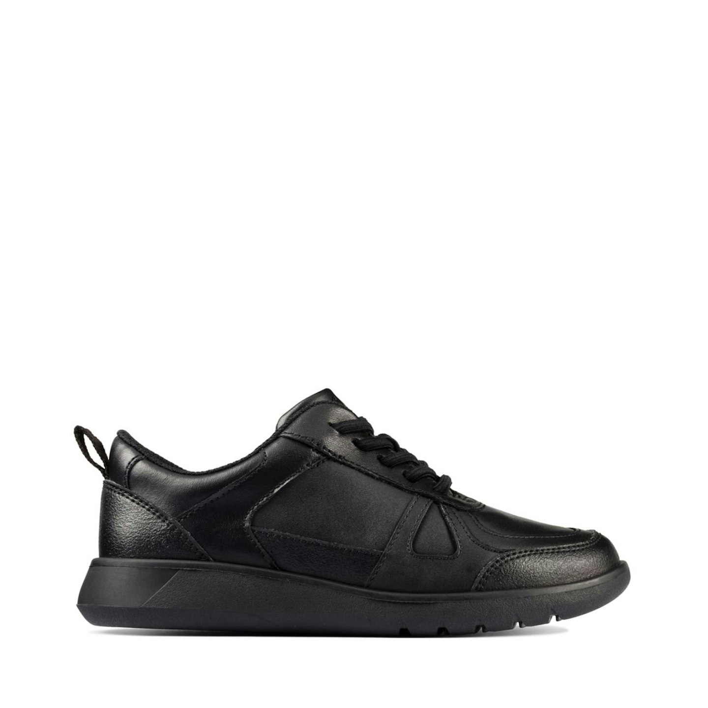 Clarks, Scape Track Kid Black Leather