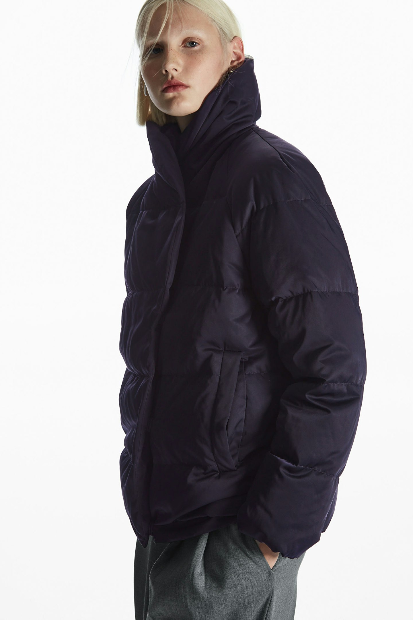 COS, Shawl-Collar Puffer Jacket