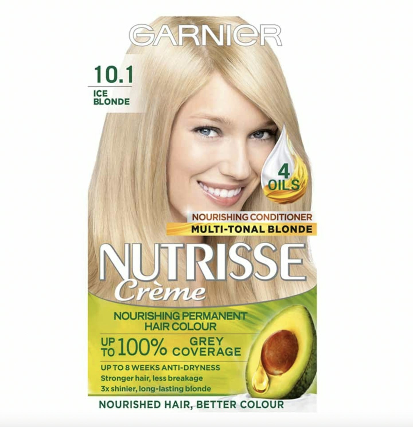 Garnier Nutrisse's 10.1 Ice Blonde Permanent Hair Dye