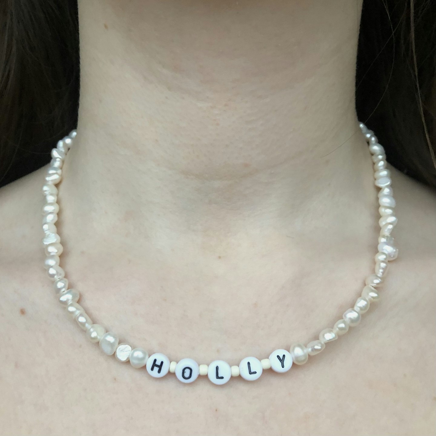 Jewellery By Ferns, Custom Freshwater Pearl Name Choker