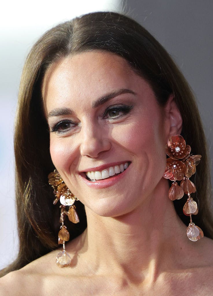 Kate Middleton Wears High Street Earrings To The EE BAFTAs 2023 Grazia   Kate Middleton Baftas 2023 1 