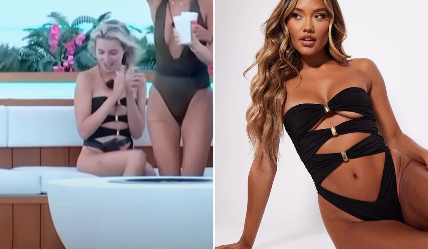 Lana Jenkins' Black Cut Out Swimsuit