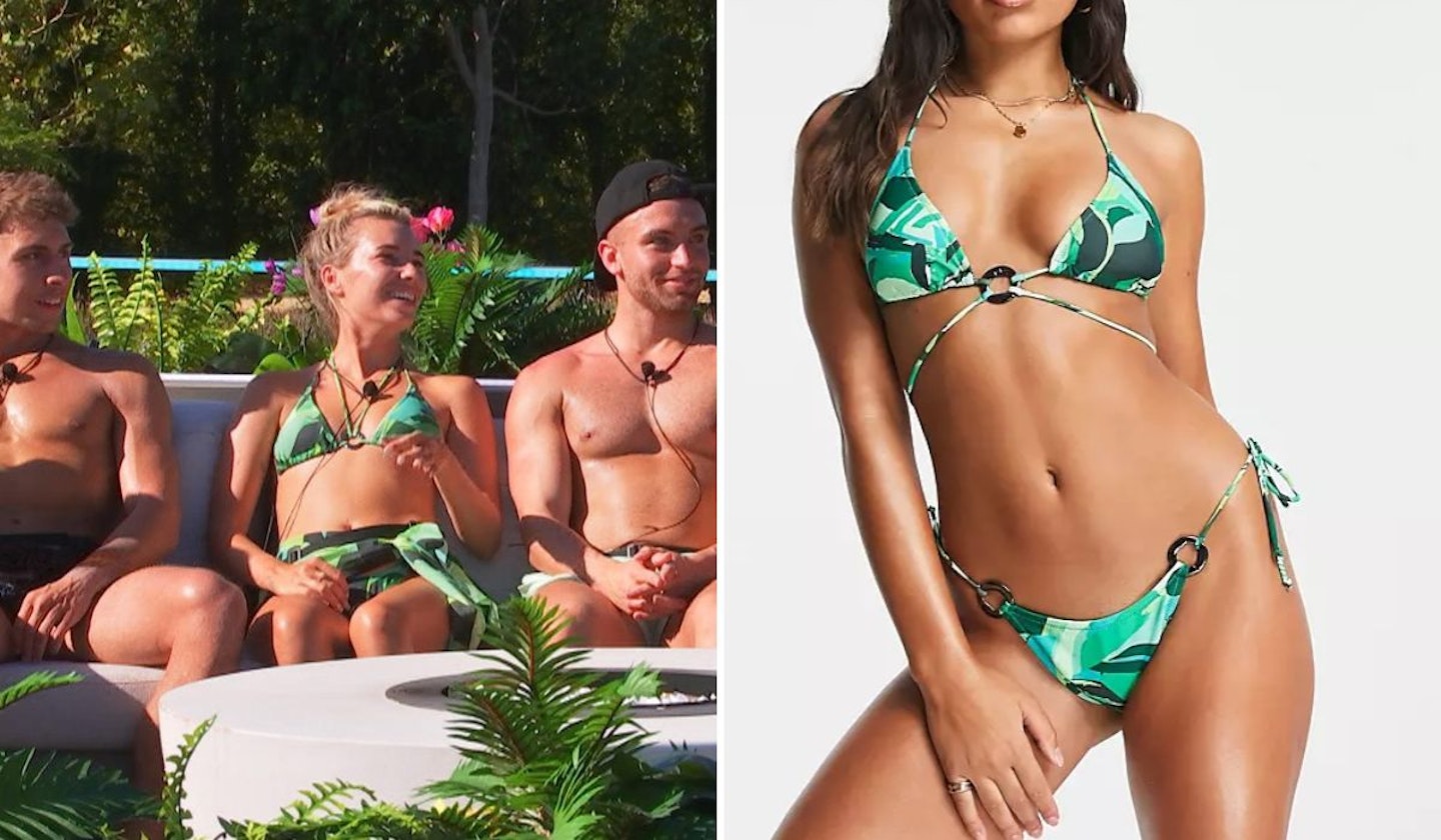 Lana Jenkins' Green Printed Bikini 