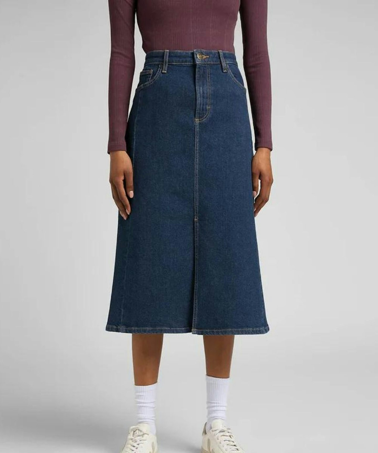 Lee, Denim Midi Skirt