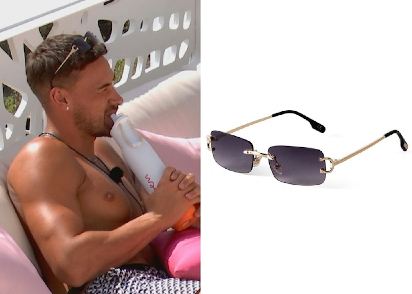 Ben Holbrough's Rimless Sunglasses