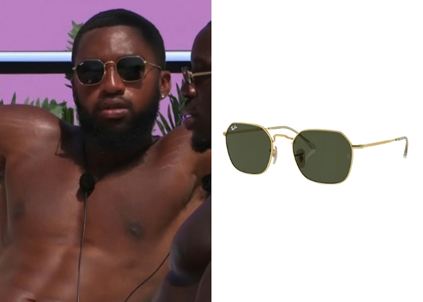 Remell Mullins' Green Gradient Ray-Ban Sunglasses