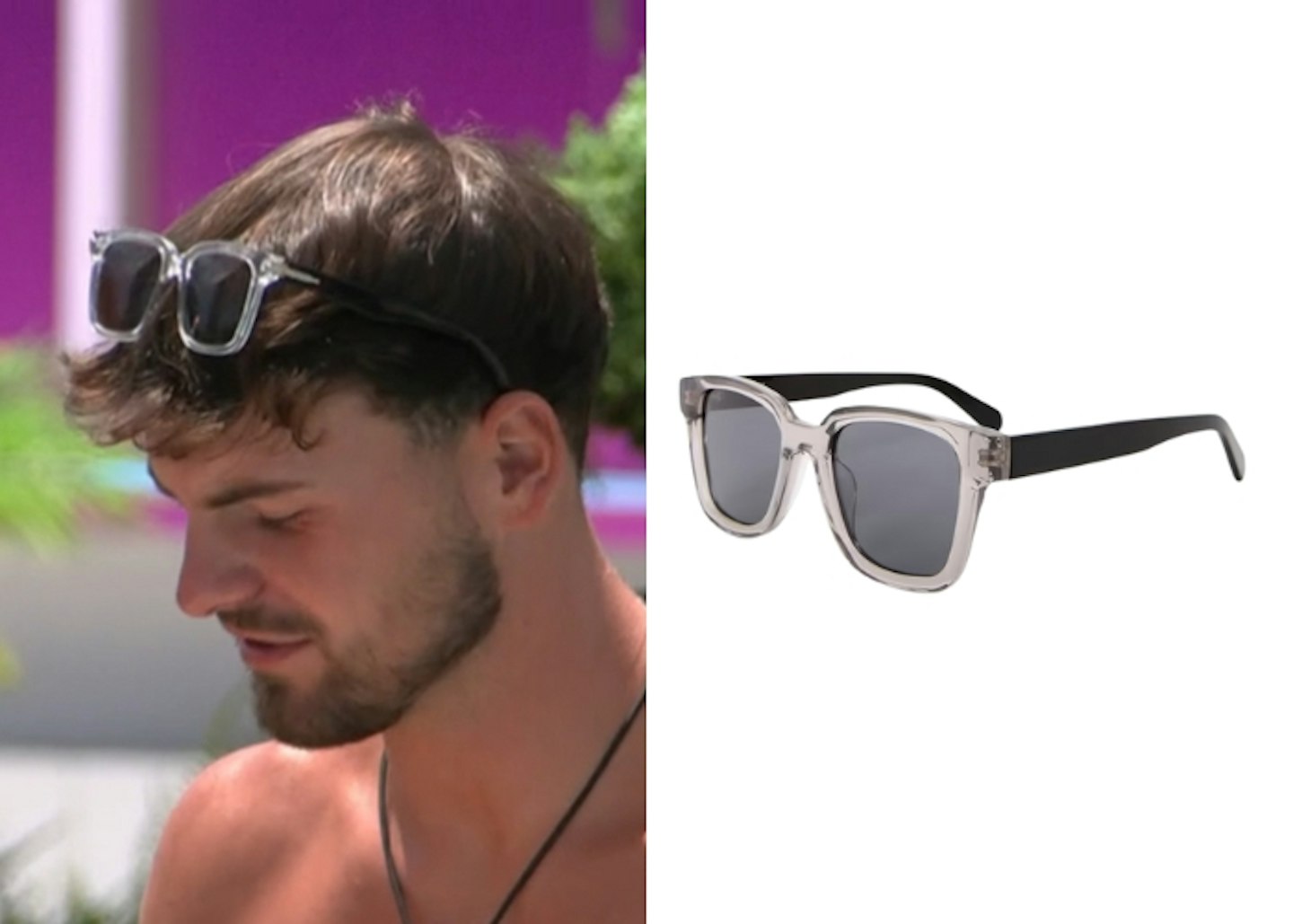 Ty Isherwood's Clear D Frame Sunglasses