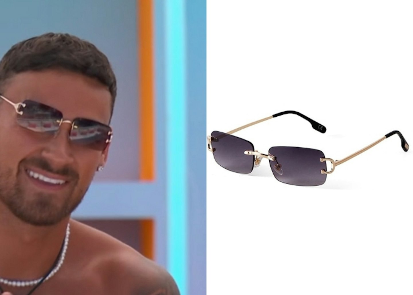 Ben Holbrough's Rimless Sunglasses