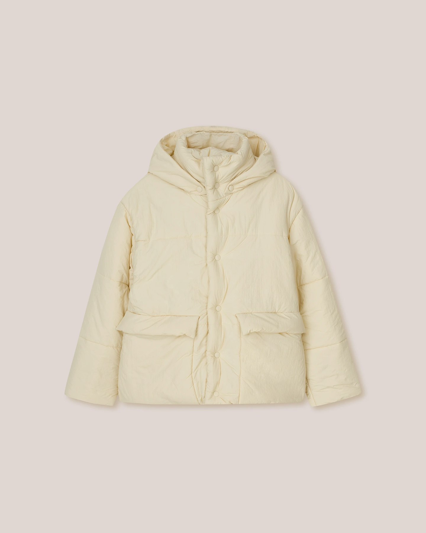 Nanushka, Tech Poplin Hooded Puffer Jacket