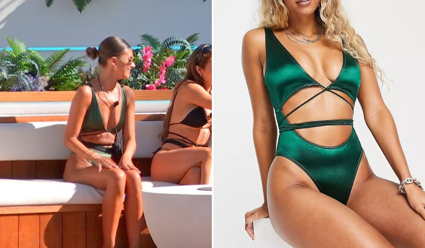 Samie Elishi's Green Cut Out Swimsuit