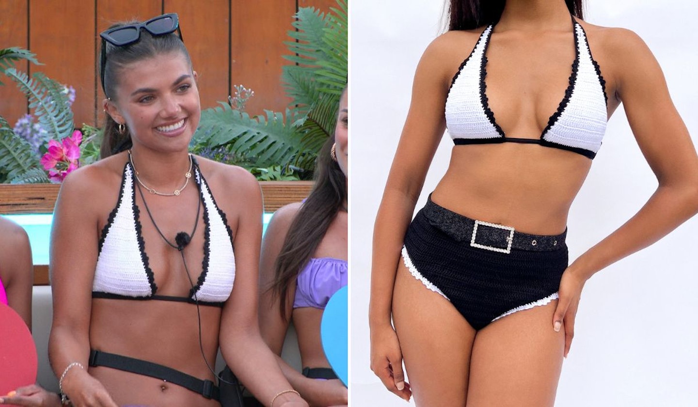 Samie Elishi's Black And White Knit Bikini