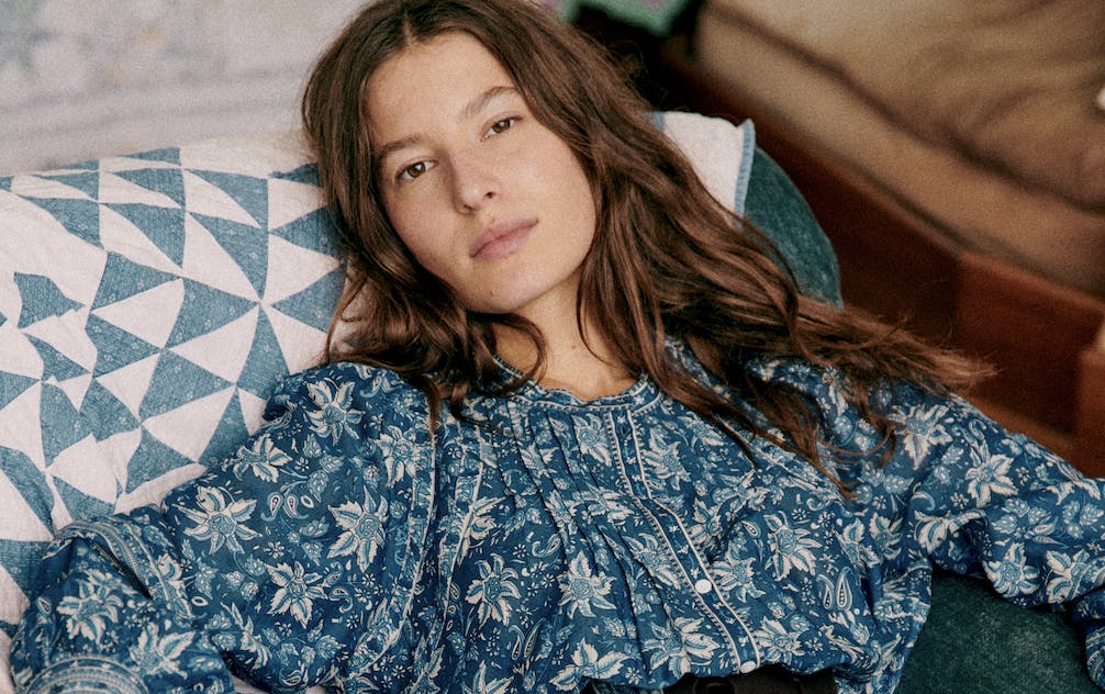 SEZANE × SEA NY コラボ ブラウス　34 sezane x Sea NY collection Flavie shirt ecru 34 This is