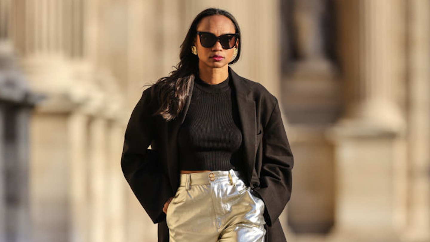 We've Spotted Silver Trousers All Over Instagram