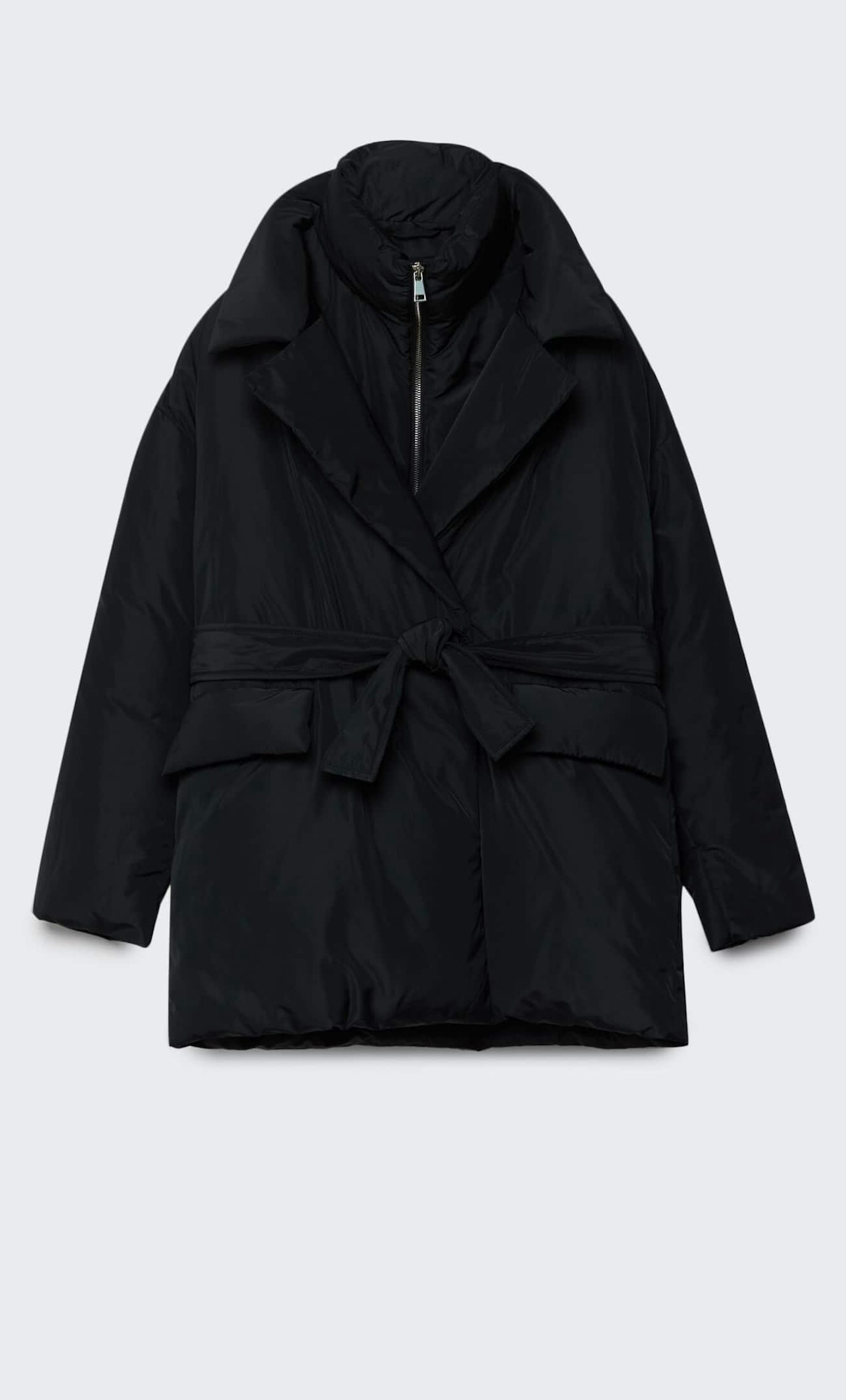 Stradivarius, Puffer Jacket With Belt