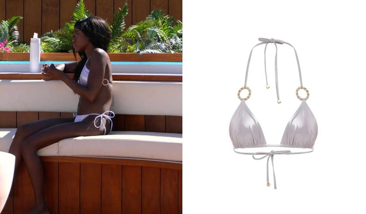 Tanya Mahenga's Silver Triangle Bikini