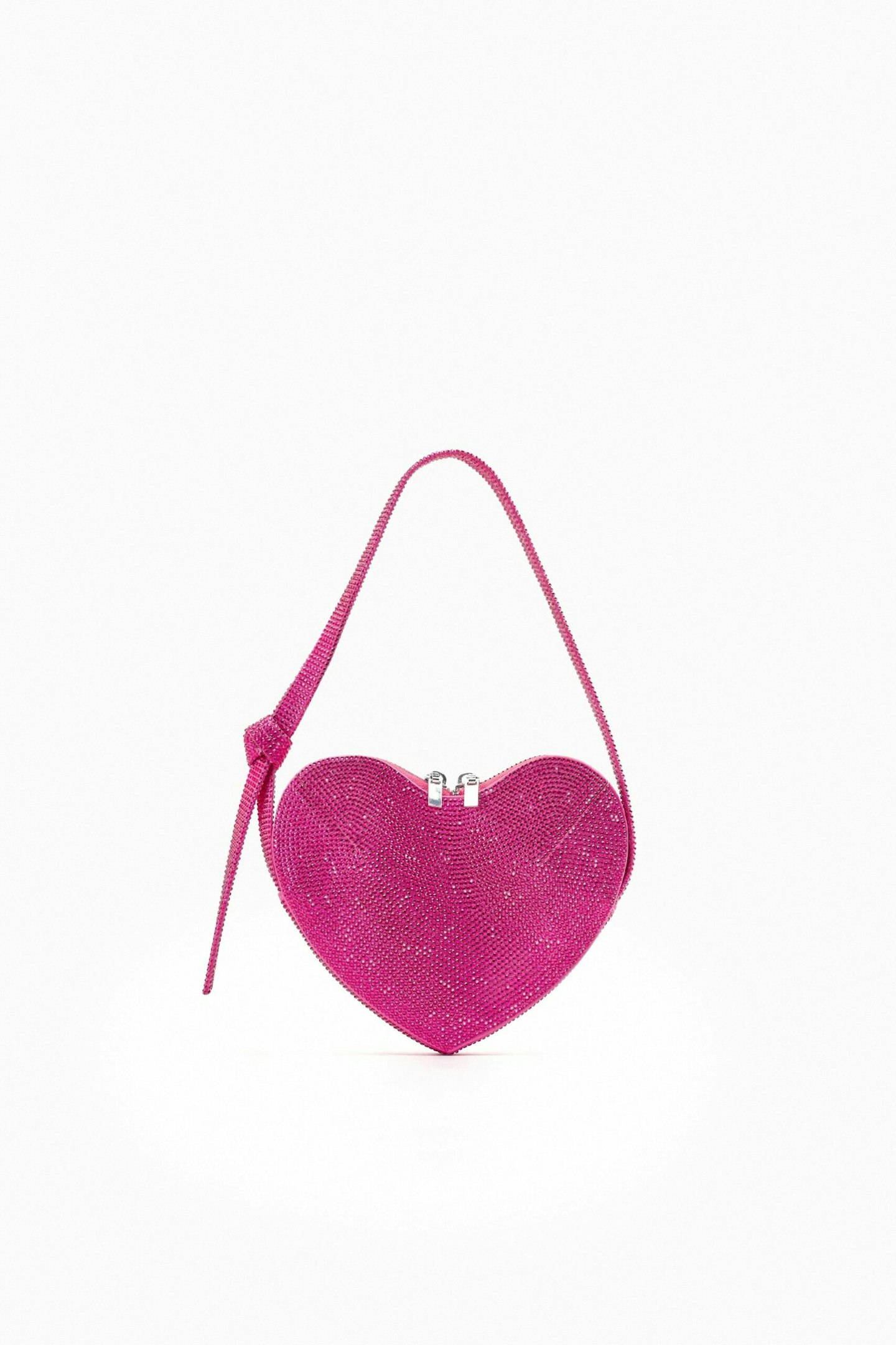 Zara, Shiny Heart Shoulder Bag