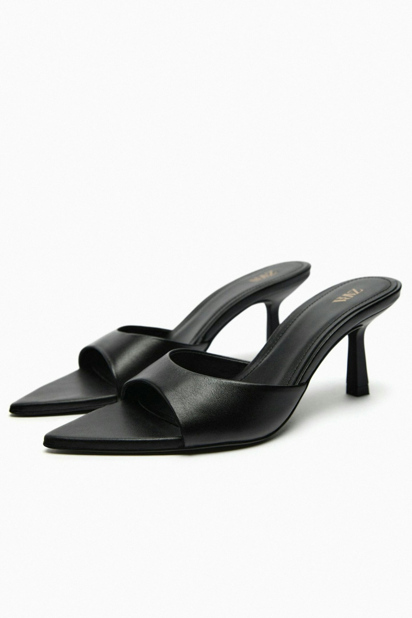 Zara, Leather Heeled Mule
