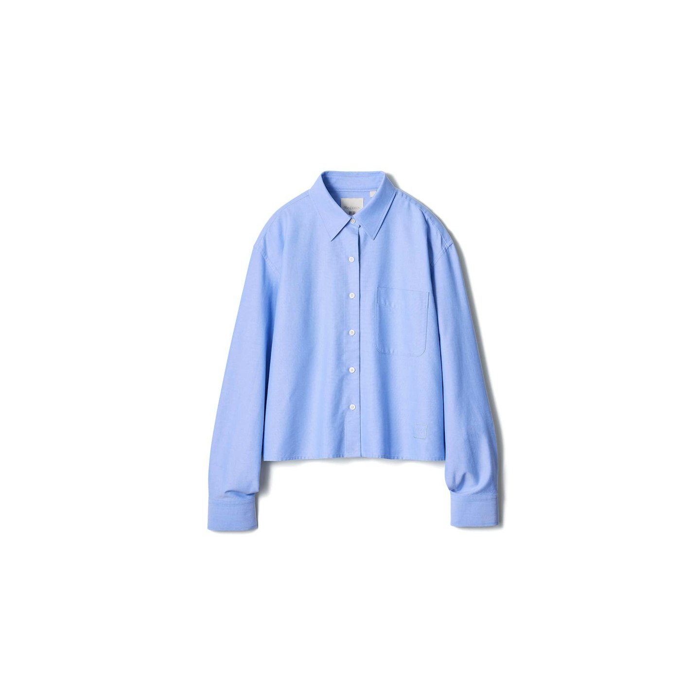 jw anderson x uniqlo boxy blue shirt