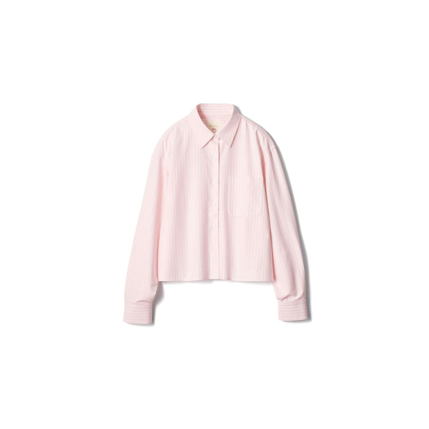 jw anderson x uniqlo boxy pink shirt