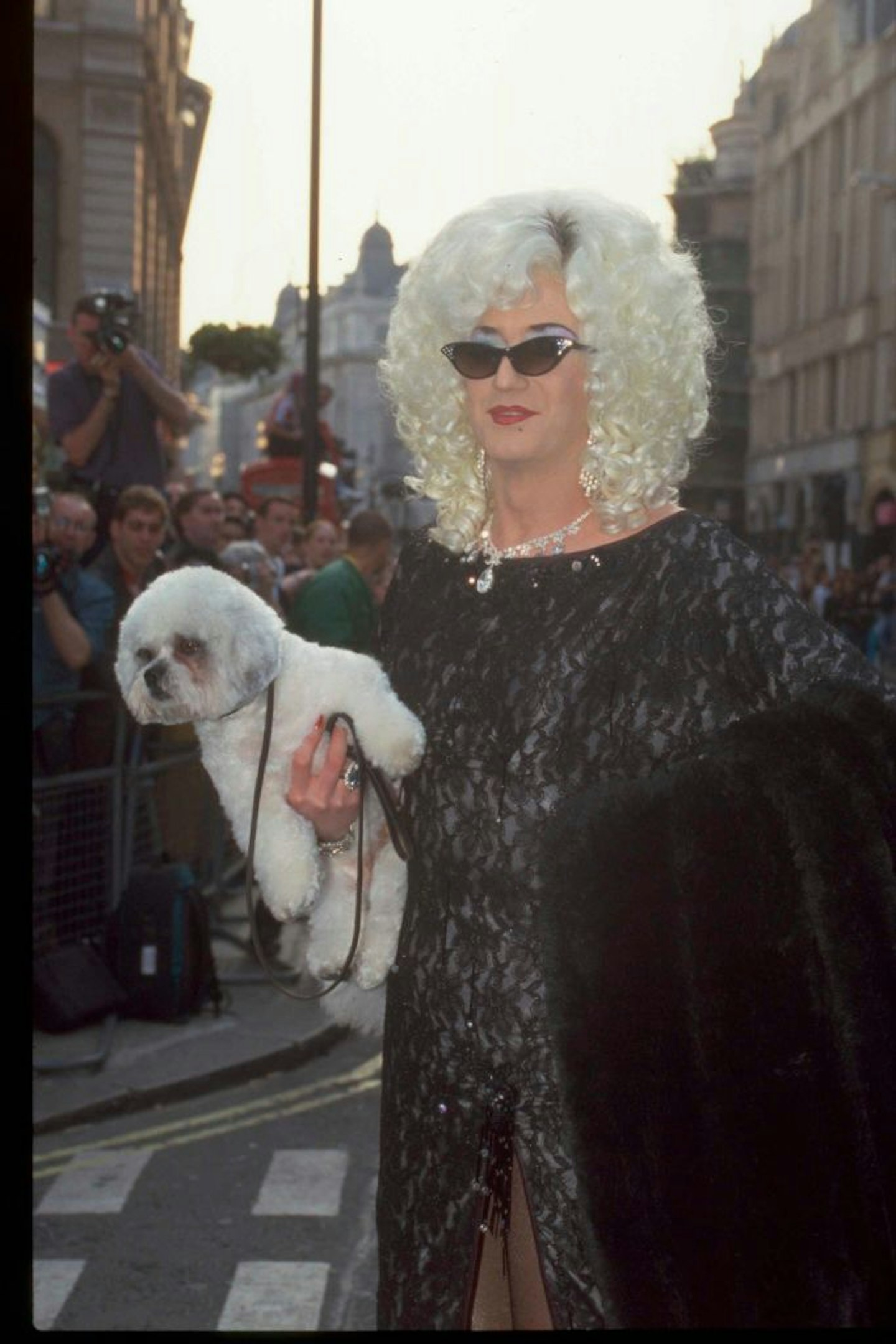 Lily Savage and dog 