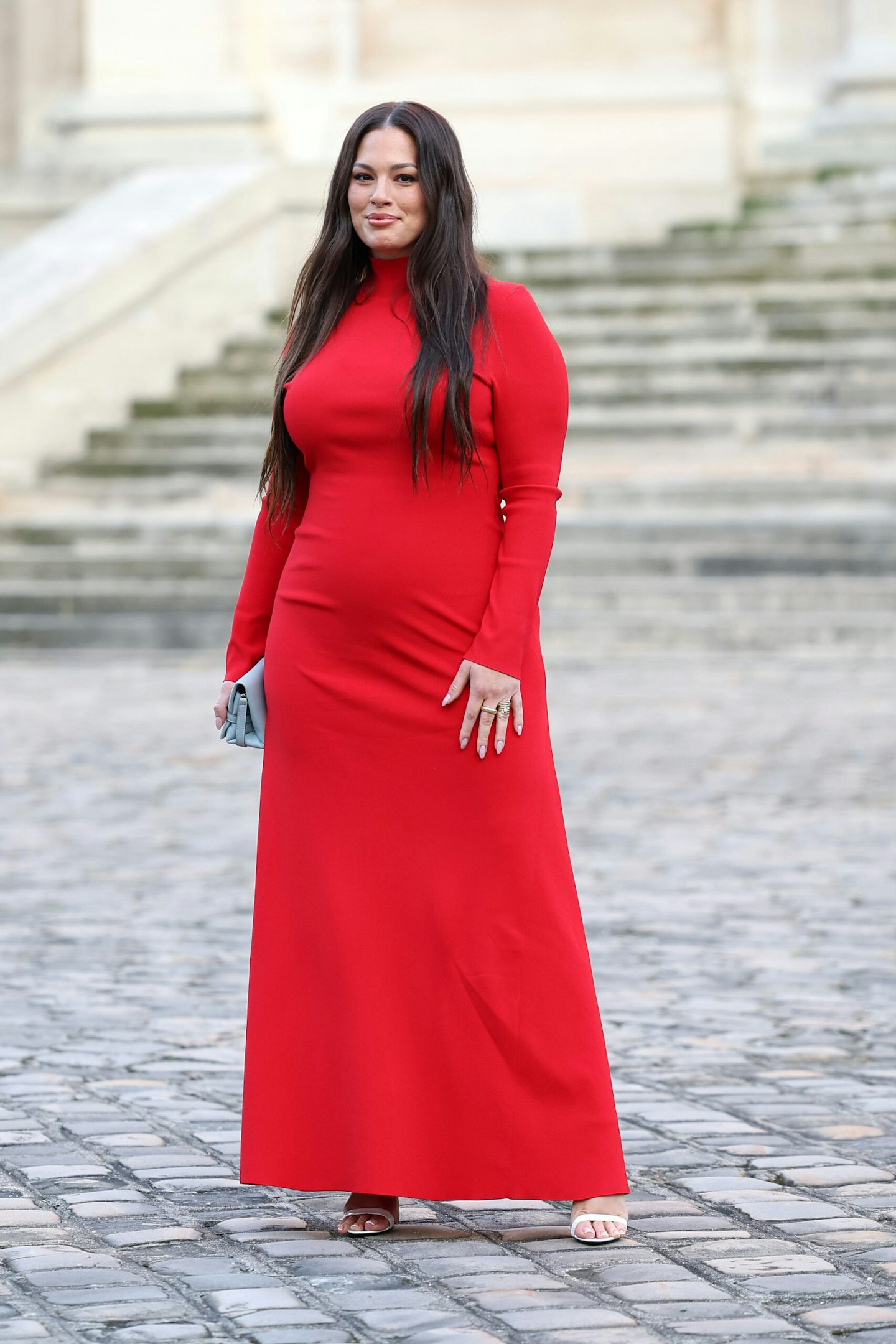 Ashley Graham attends the Victoria Beckham Womenswear Fall Winter 2023-2024 show as part of Paris Fashion Week on March 03, 2023 in Paris, France.