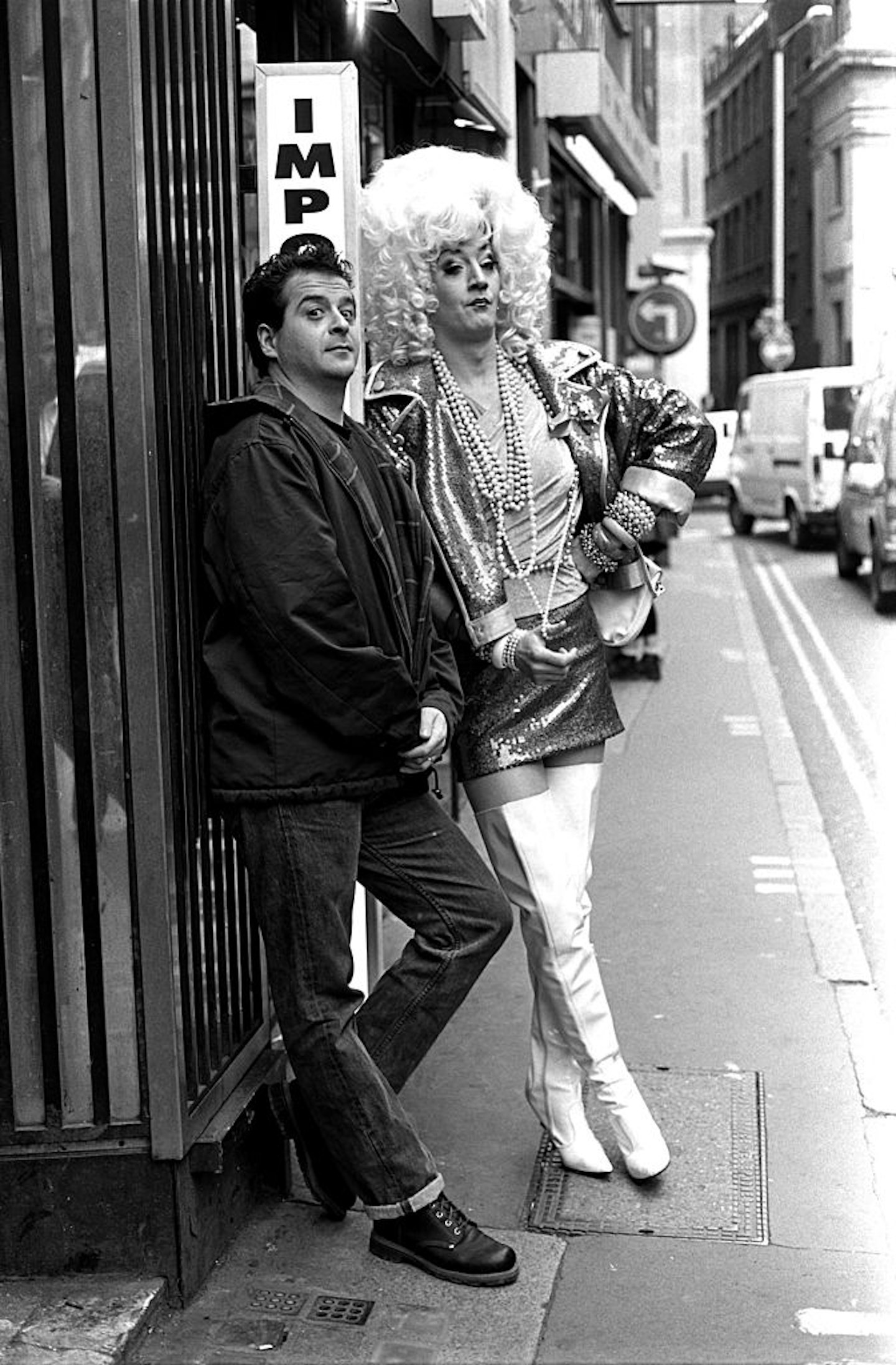 Lily Savage in street