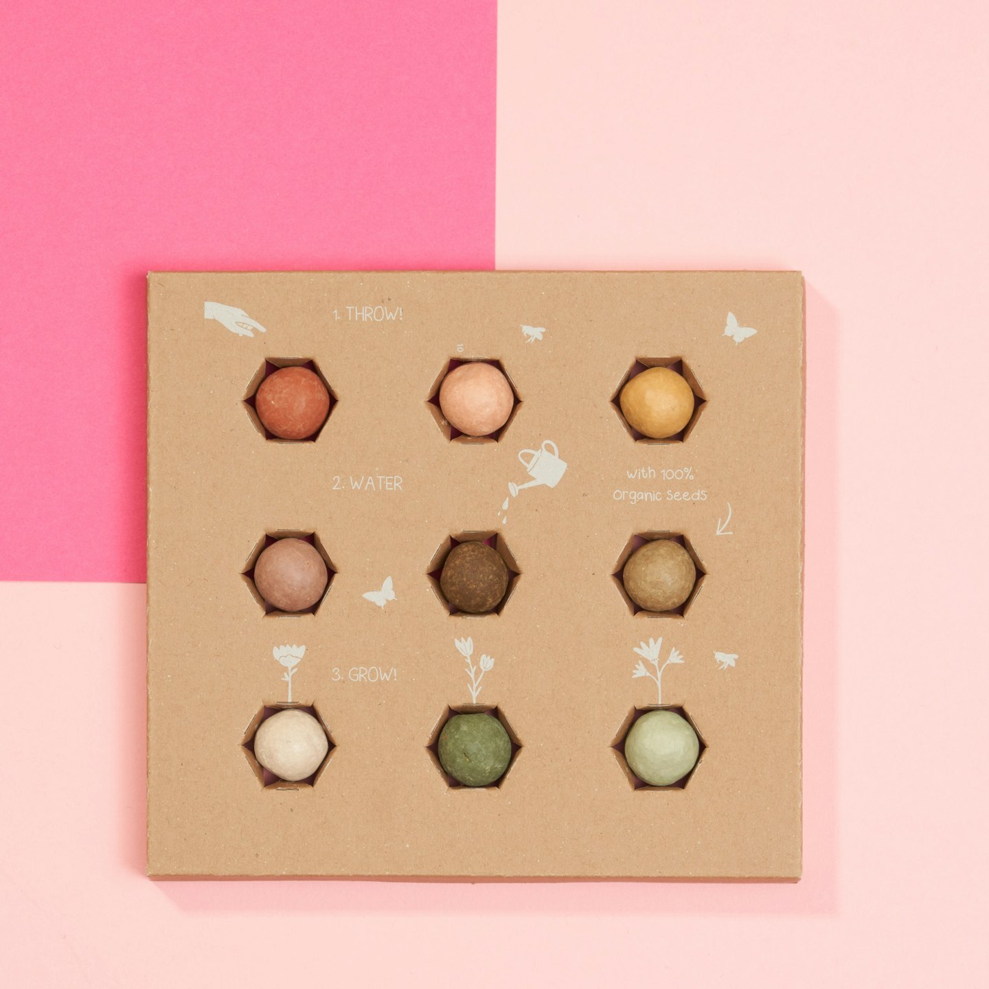 Colour Garden Seed Bomb Letterbox Set, Bloom Post