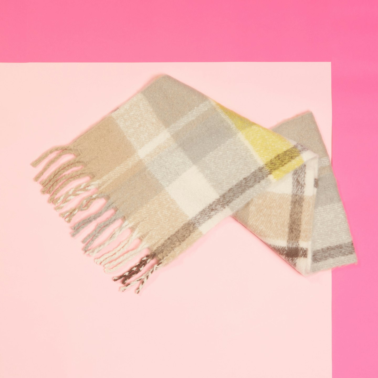 Green/Ecru Cream Blanket Scarf, Next