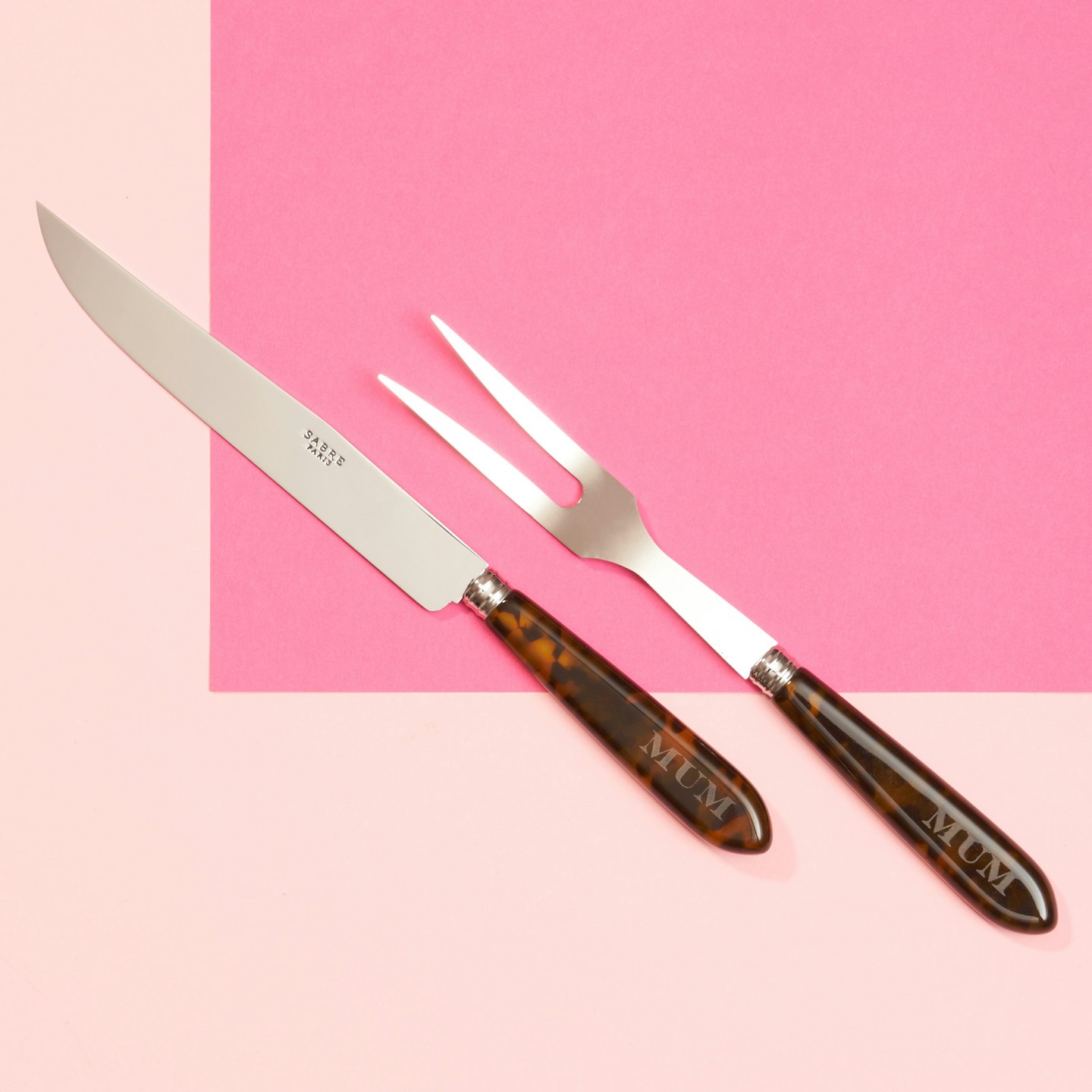 Personalised Sabre Carving Set, Not Another Bill
