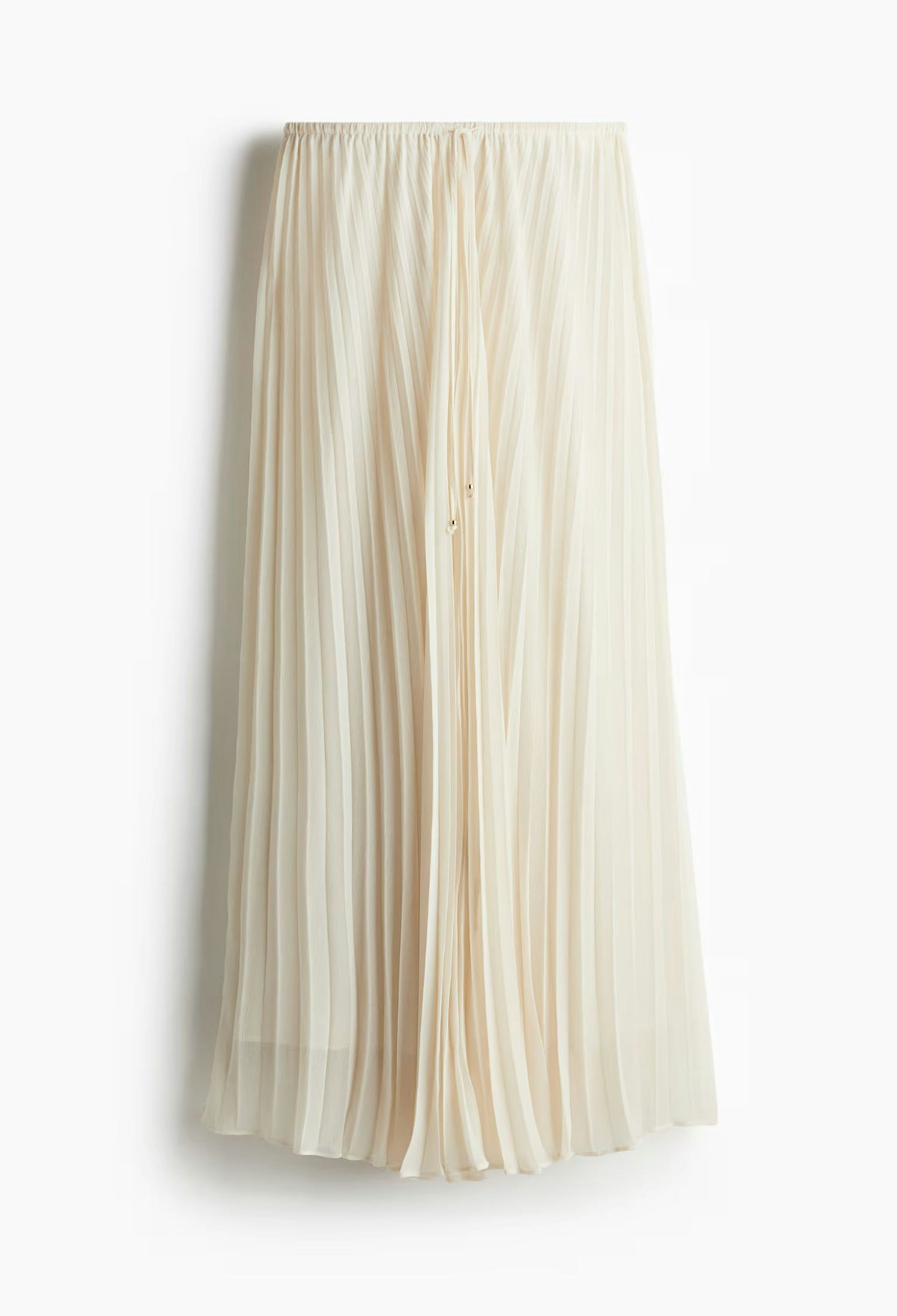 PLEATED FULL HEM SKIRT HANGING AROUND