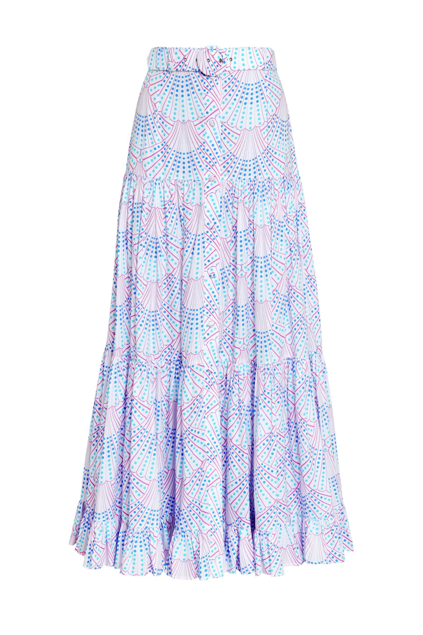 Button Maxi Skirt