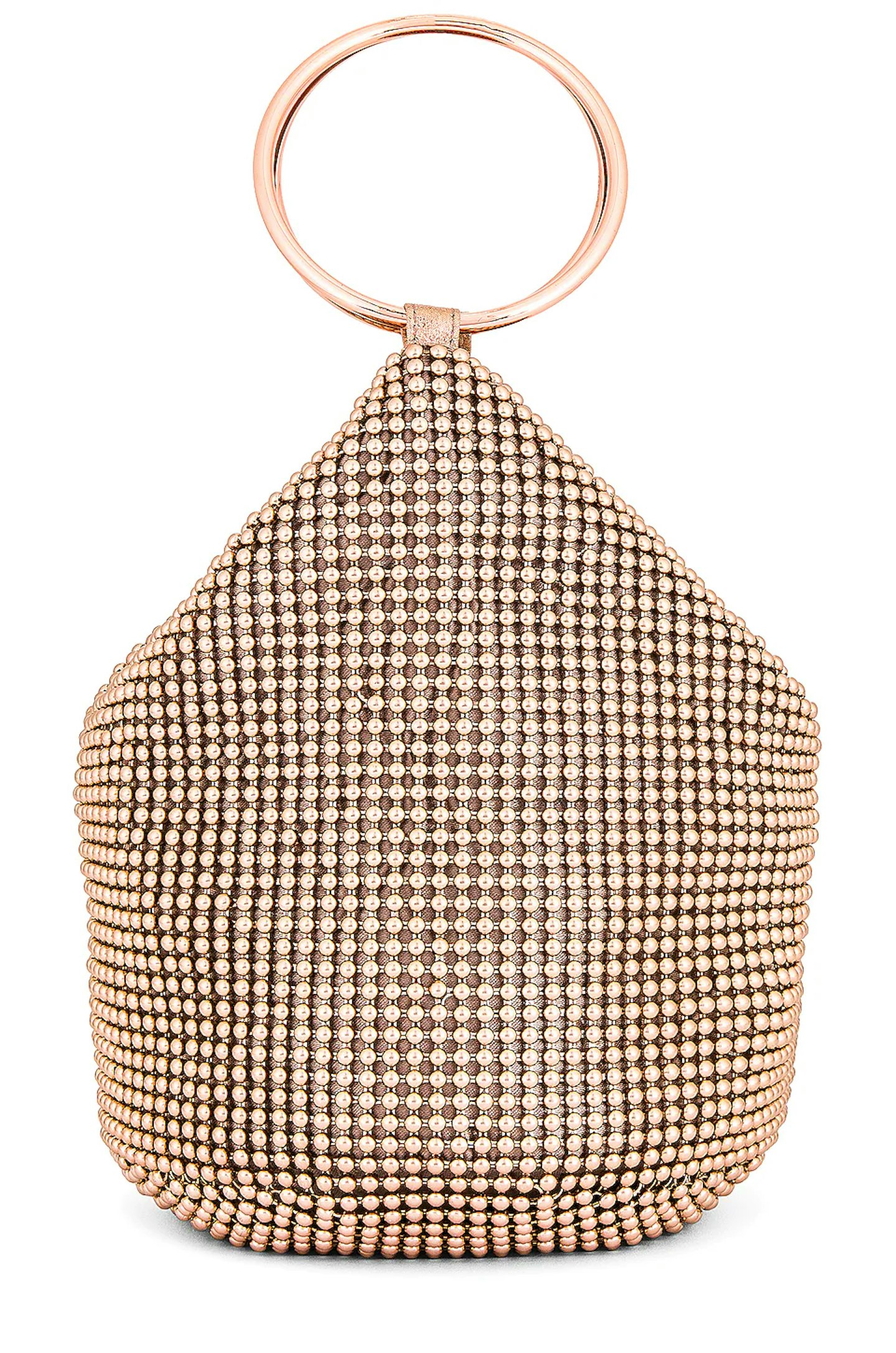 Olga Berg Bianca Ball Mesh Handle Bag