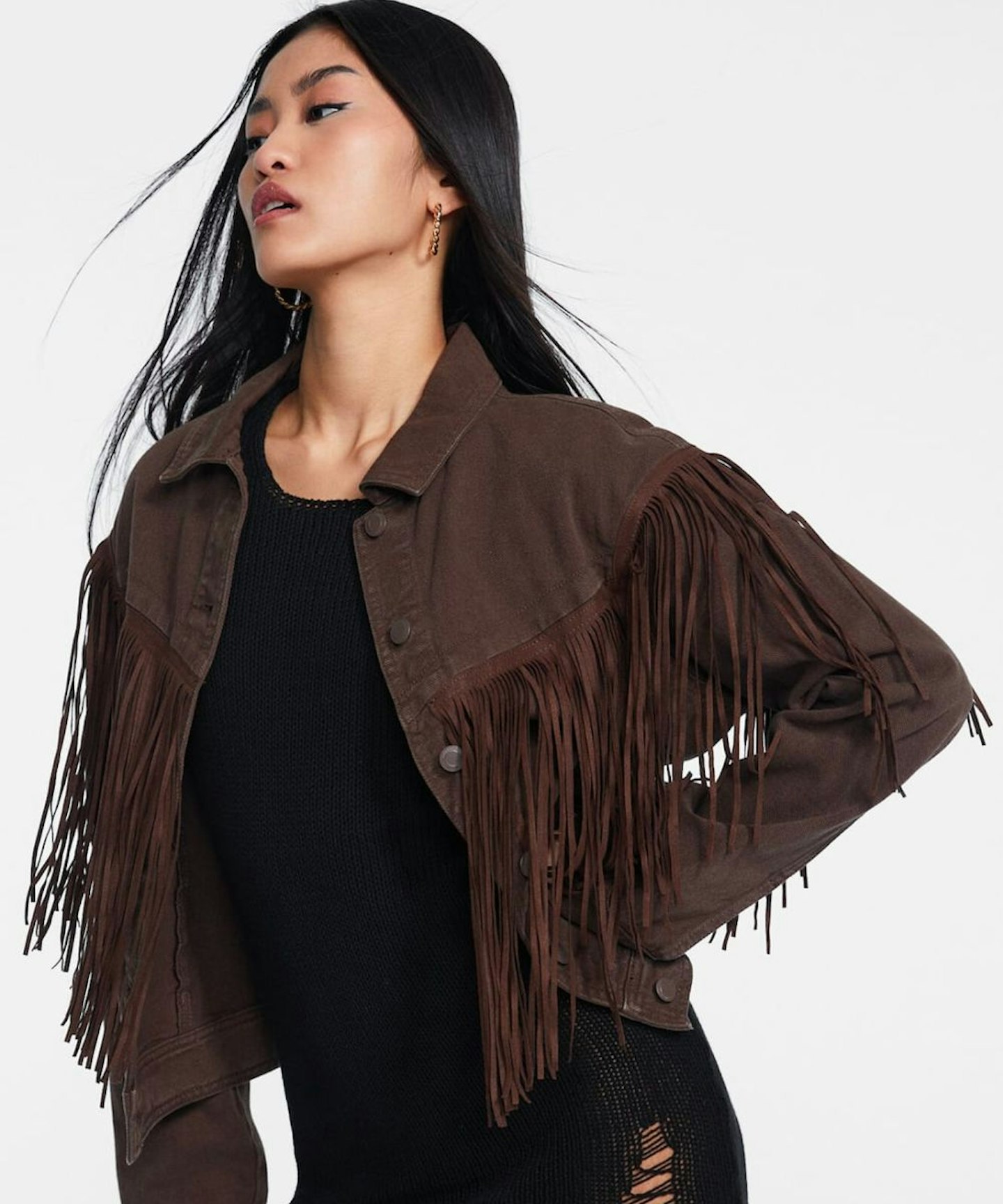 Stradivarius Jacket With Fringing