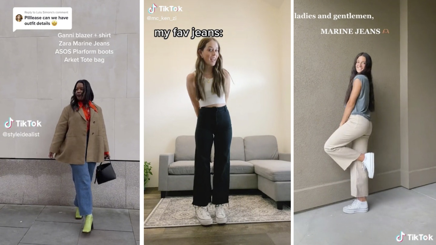 zara high waisted trousers outfit｜TikTok Search