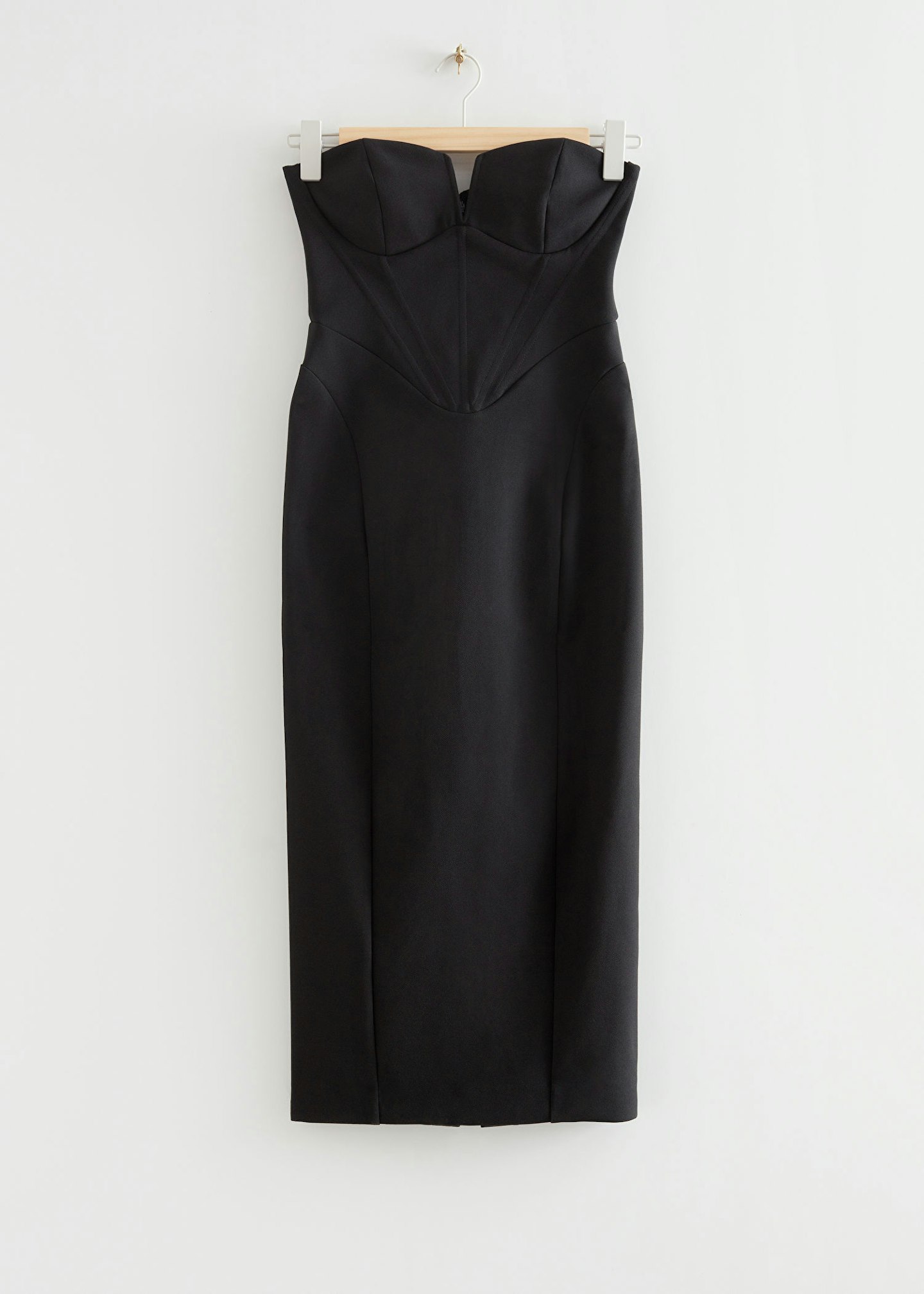 & Other Stories, Fitted Corset Midi Dress