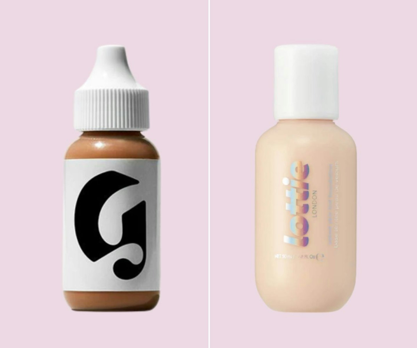 Glossier Perfecting Skin Tint vs. Lottie London Velvet Skin Tint