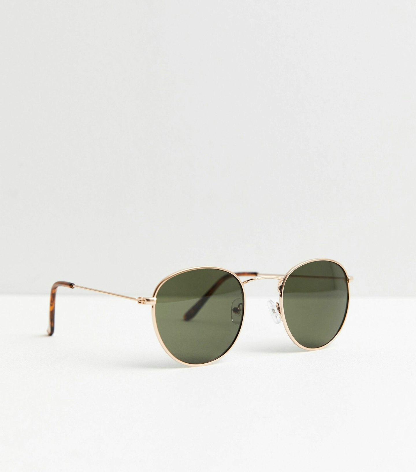 New Look, Gold Metal Round Frame Sunglasses