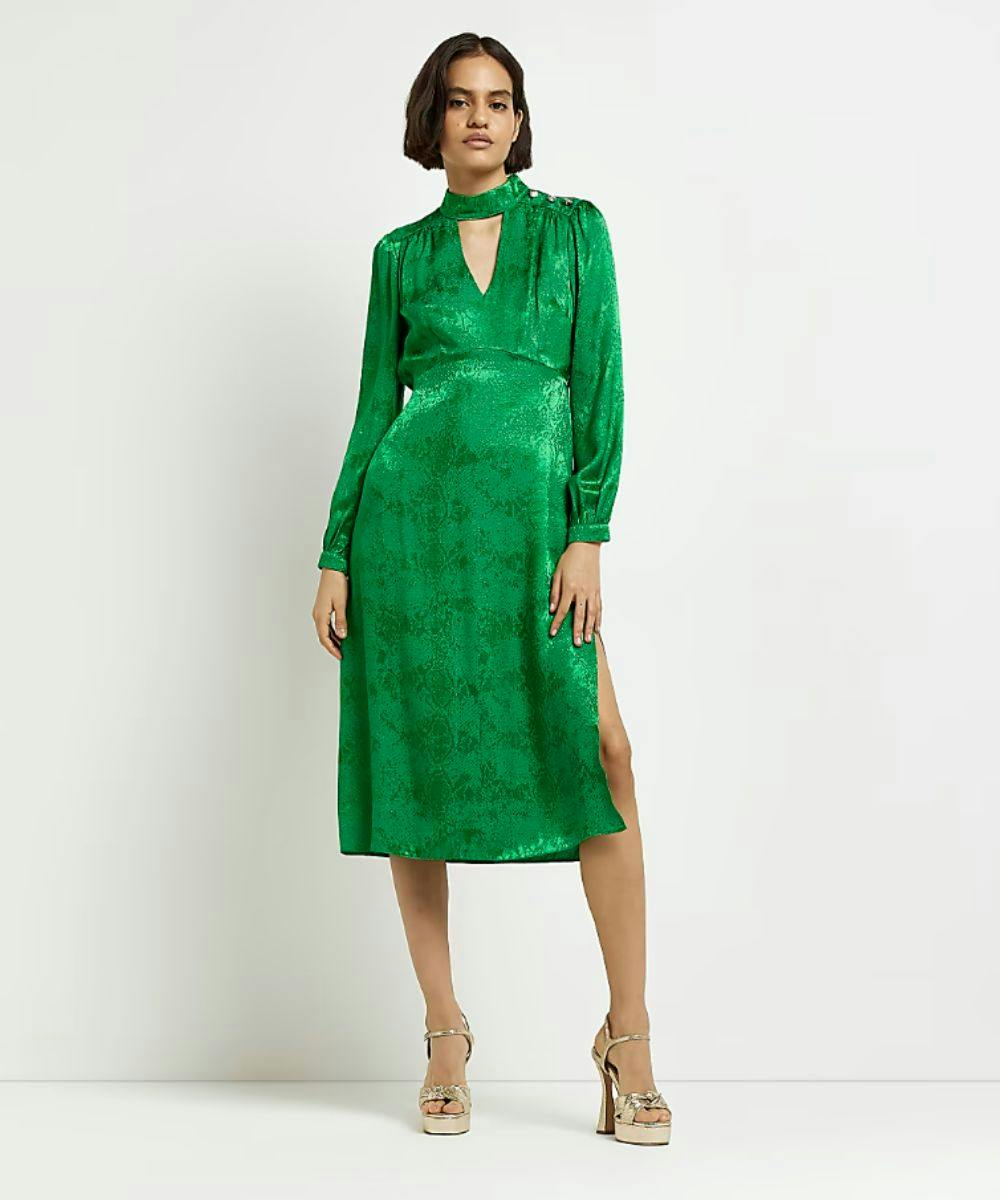 Green dresses shop for wedding guest