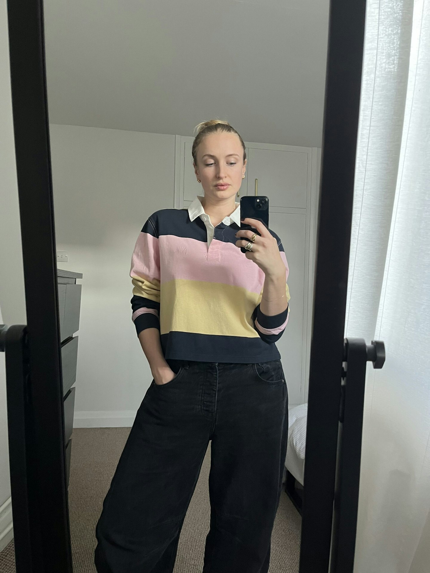 jw anderson x uniqlo rugby shirt