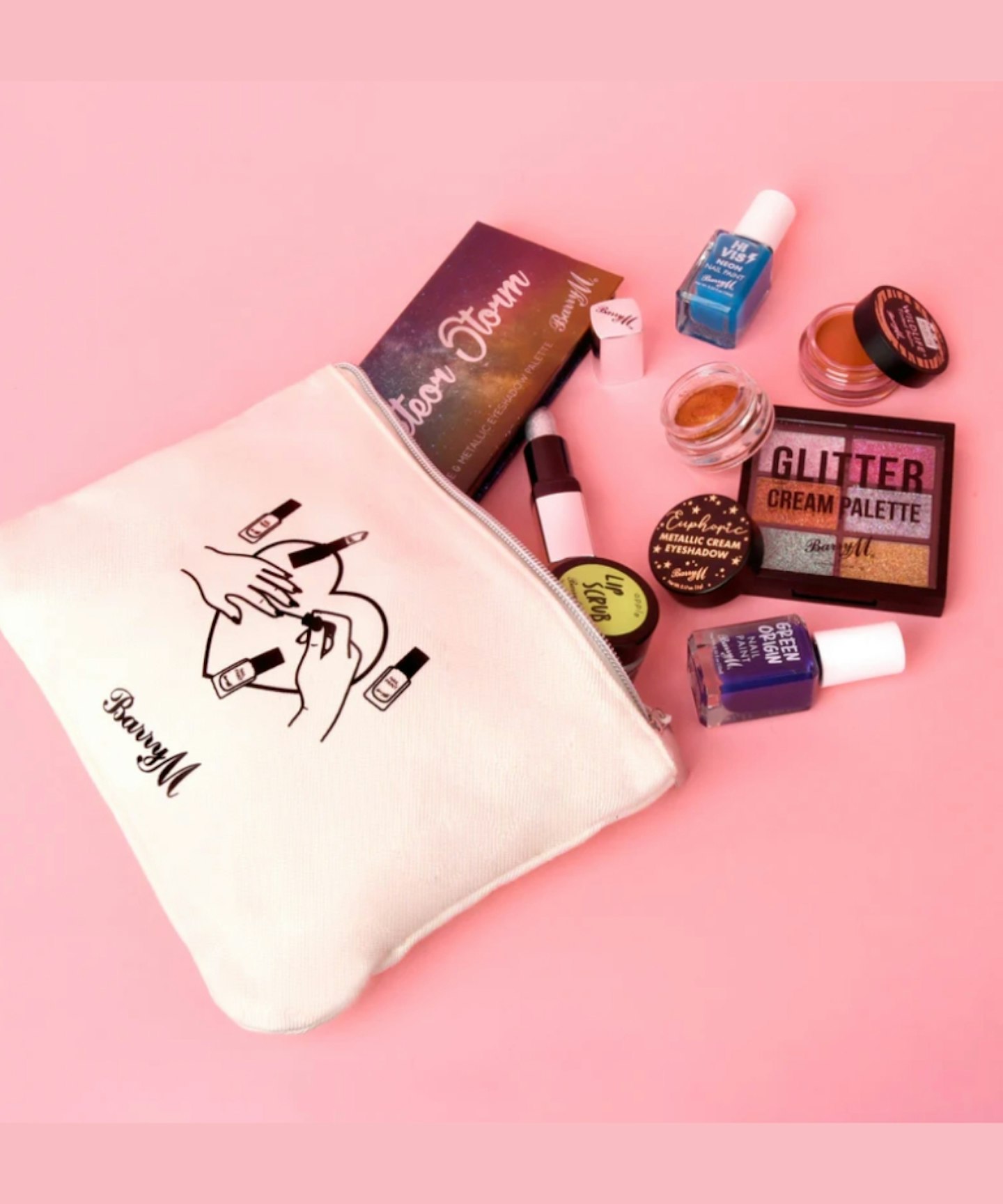 International Women's Day gifts Barry M, Charity Makeup Bundle Bag (Donation to: Womankind Worldwide)
