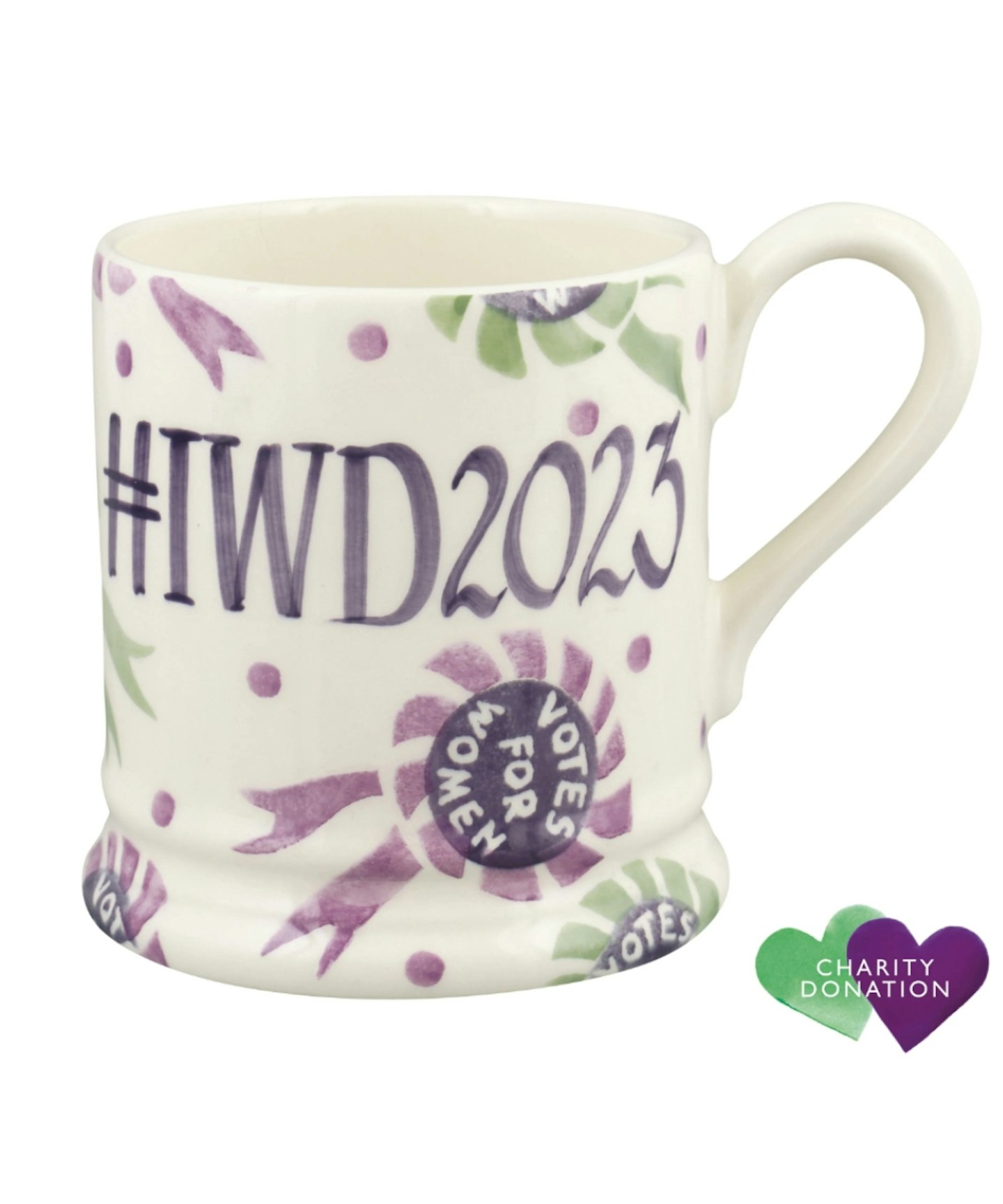 International Women's Day gifts Emma Bridgewater, Personalised International Women's Day 1/2 Pint Mug (Donation to: The Prince's Trust Charity)