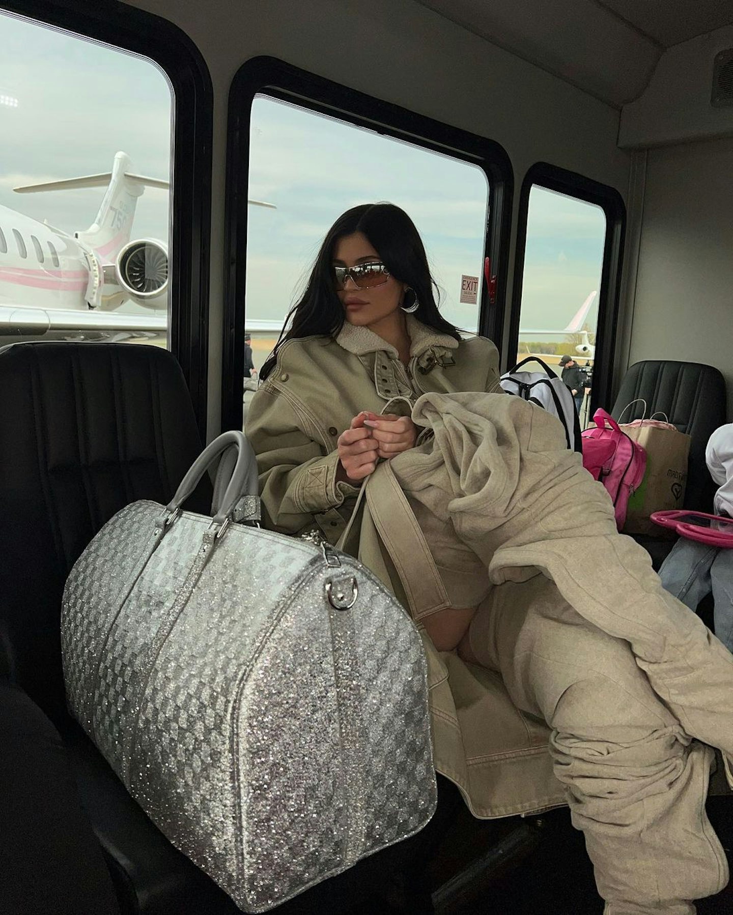 Kylie Jenner travel outfit