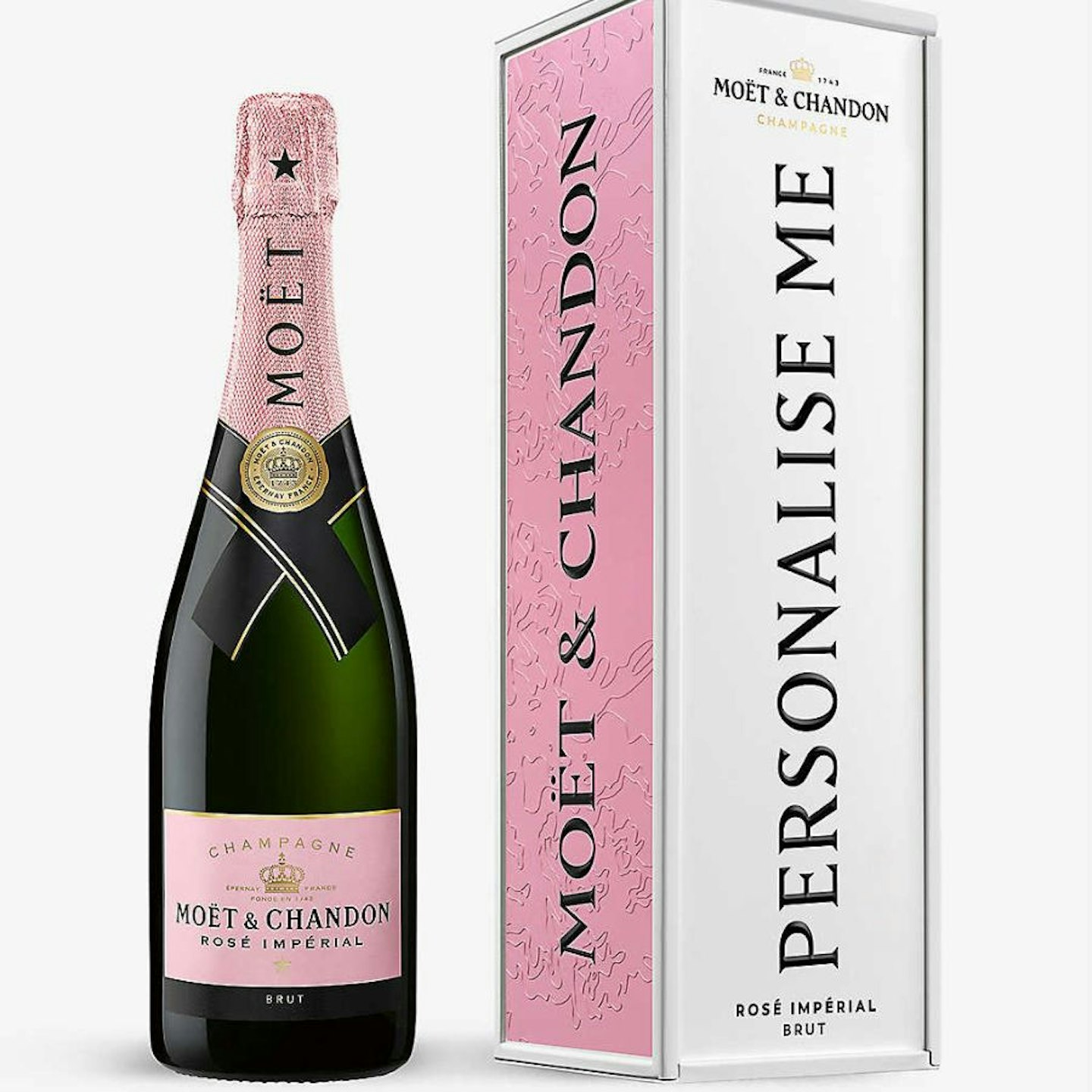 Moet & Chandon Exclusive Impérial Rosé NV Champagne And Personalised Tin