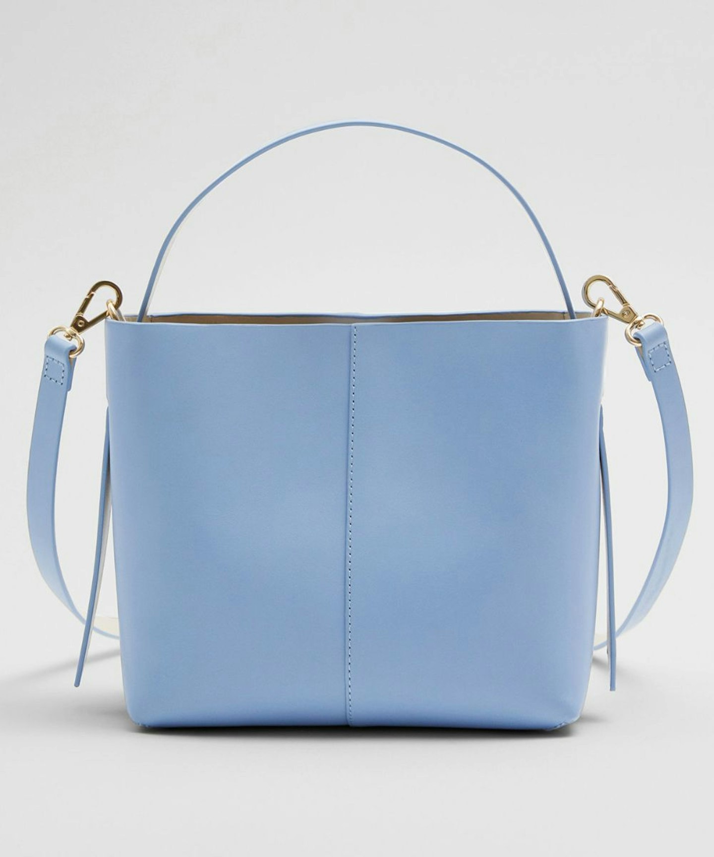 & Other Stories, Leather Double Strap Bucket Bag