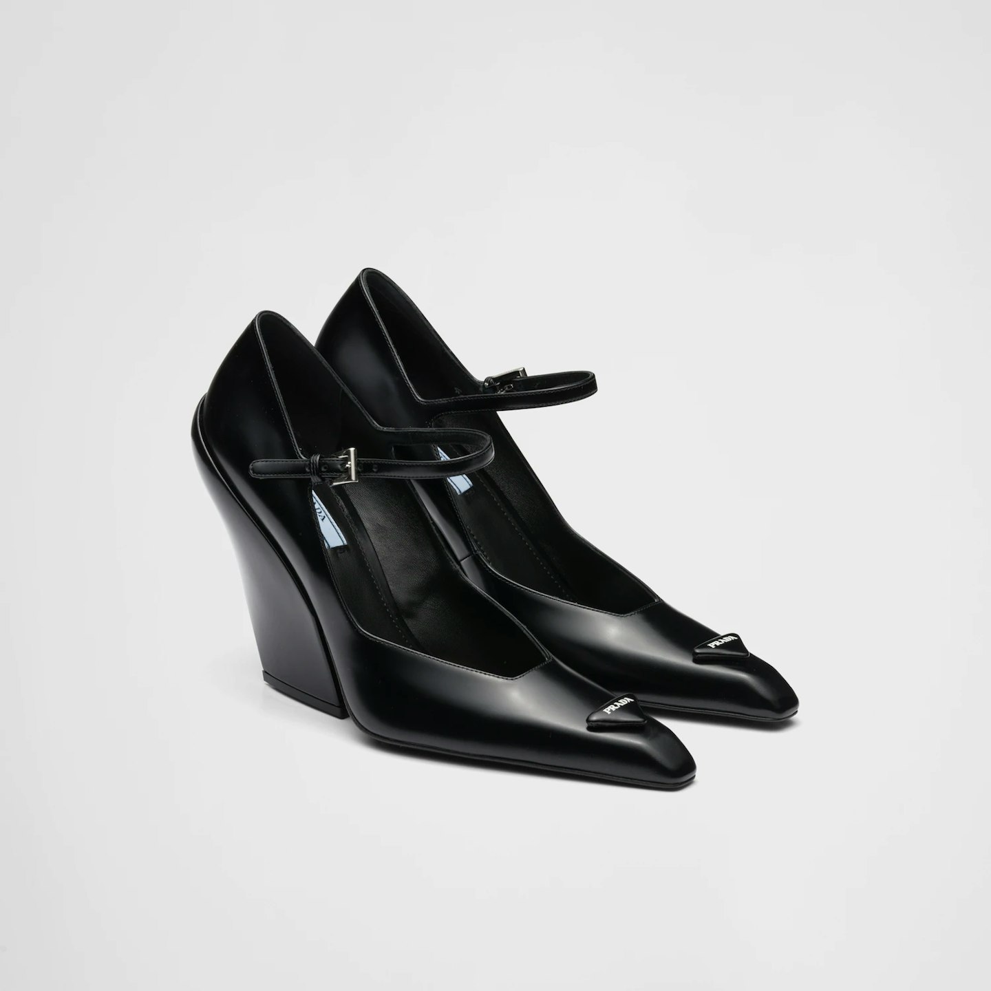 Prada Brushed Leather Pumps